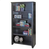 60" Bookcase in Midnight Smoke Black
