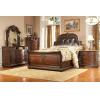 Queen Bi-Cast Leather Bed