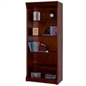 Open Bookcase in Cobblestone Cherry