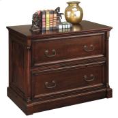 Two Drawer Lateral File in Cobblestone Cherry