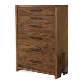 Terra Vista Six Drawer Chest Casual Walnut finish