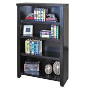 48" Bookcase in Midnight Smoke Black