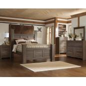Juararo - Dark Brown 7 Piece Bedroom Set